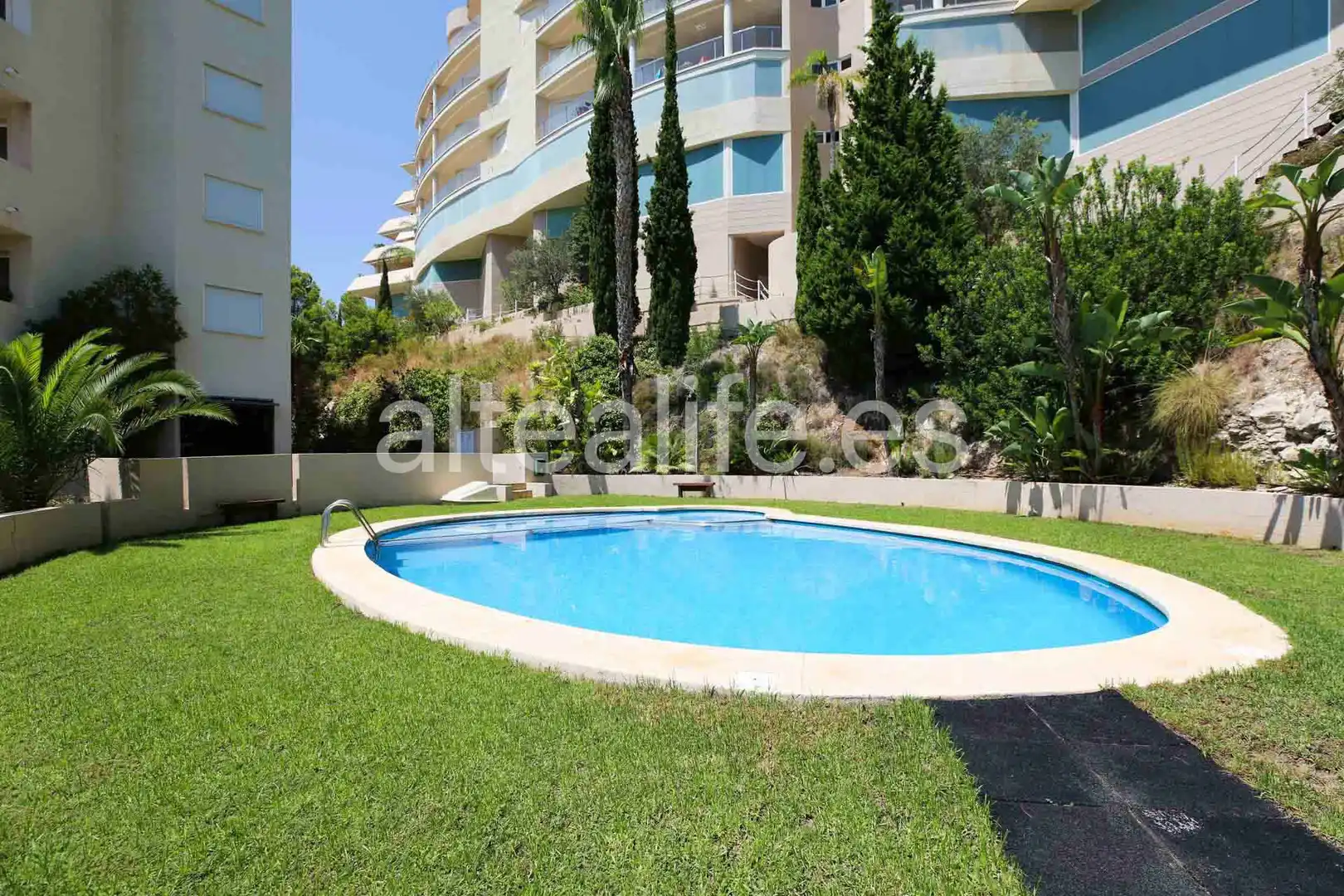 Piscina de Apartament en venda en Altea amb Aire condicionat, Terrassa i Forn