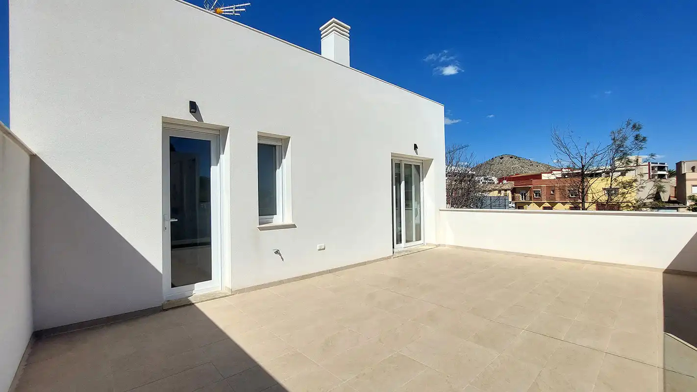 Terraza de Casa o chalet en venta en Hondón de las Nieves / El Fondó de les Neus con Aire acondicionado, Calefacción y Jardín privado
