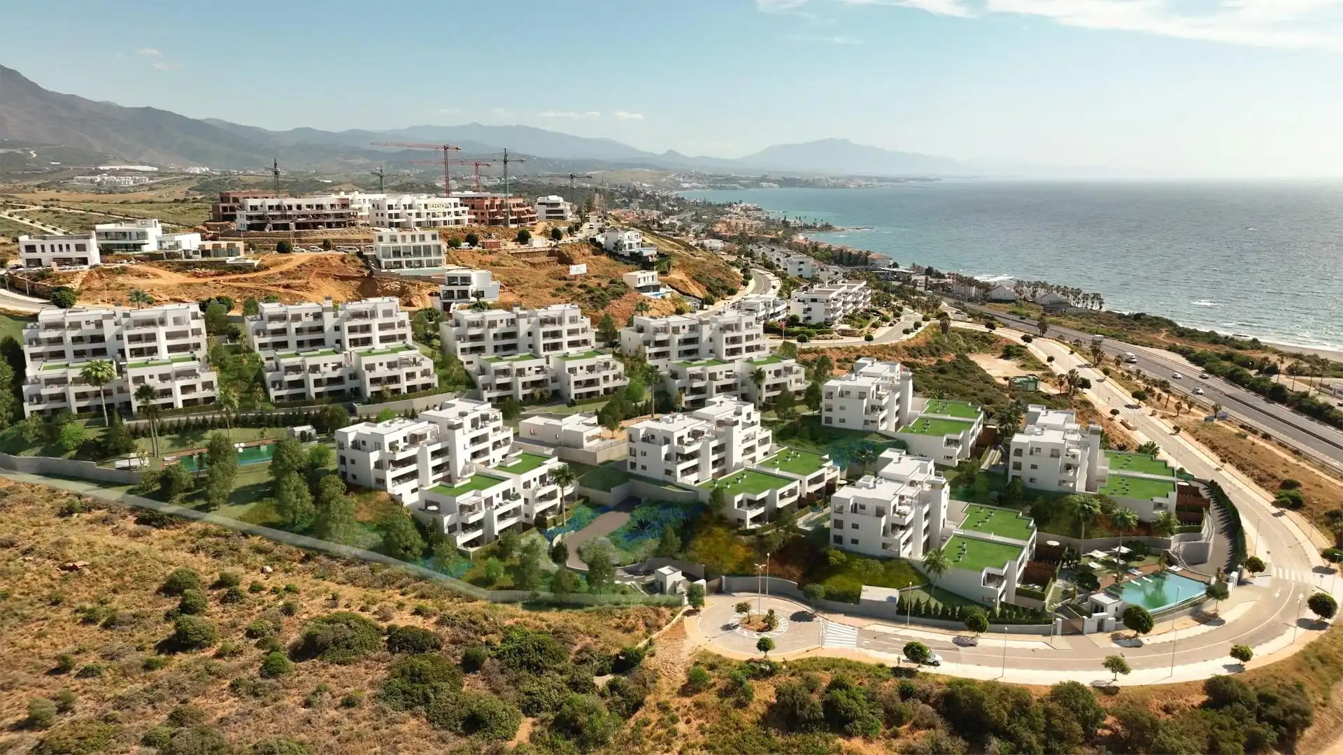 Vista exterior de Apartamento en venta en Casares con Jardín privado, Terraza y Piscina comunitaria