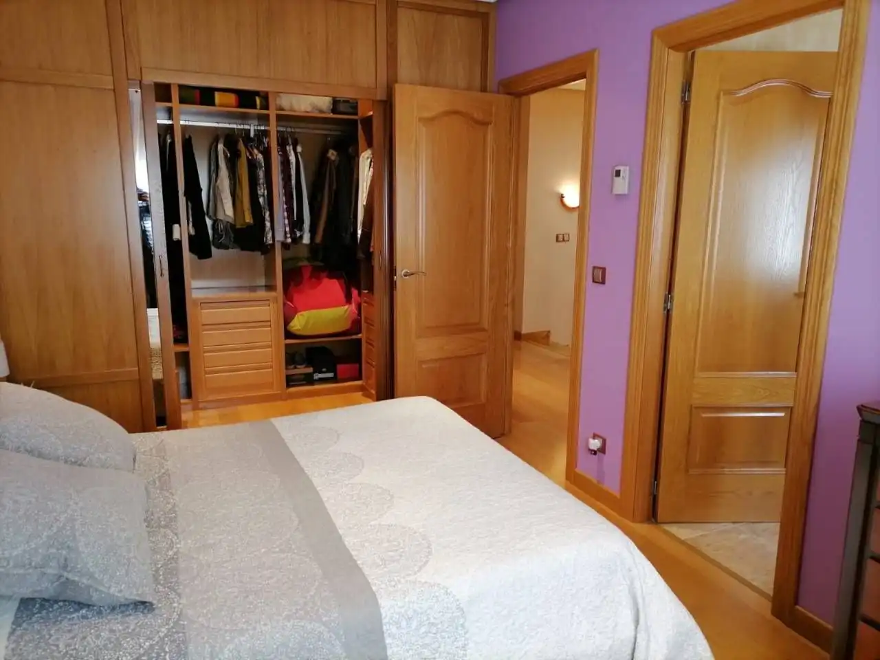 Bedroom of Detached homes for sale in Ciudad Rodrigo  with Parquet flooring, Terrace and Furnished