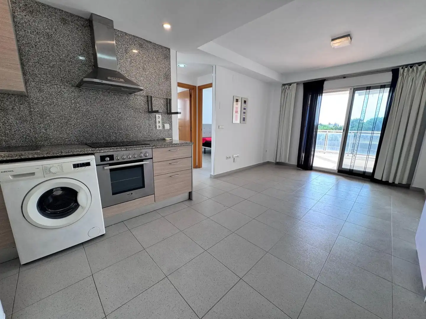 Kitchen of Apartments for sale in Piles  with Air Conditioner, Private garden and Swimming Pool