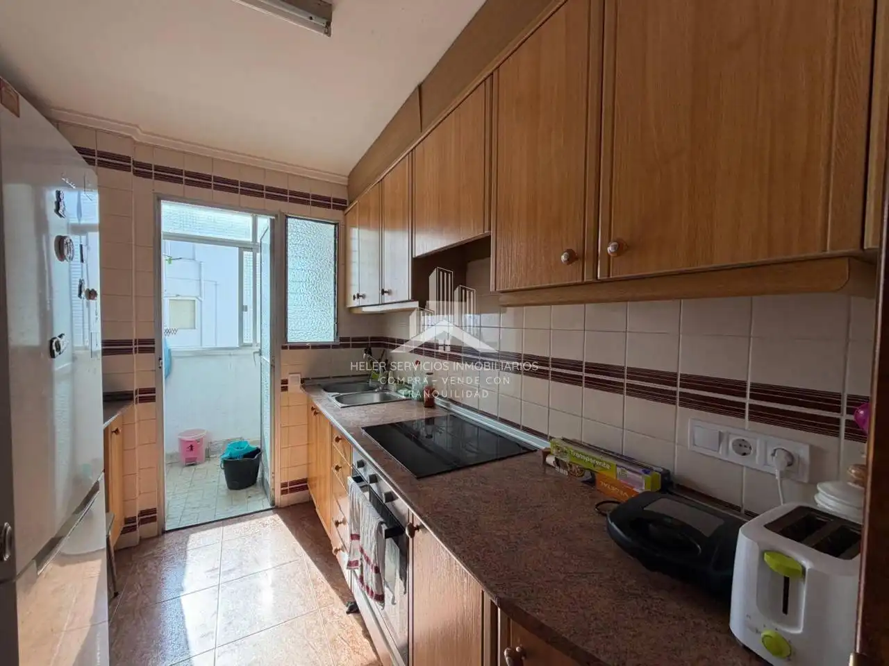 Küche von Wohnung zur Miete in Castellón de la Plana / Castelló de la Plana mit Möbliert und Balkon