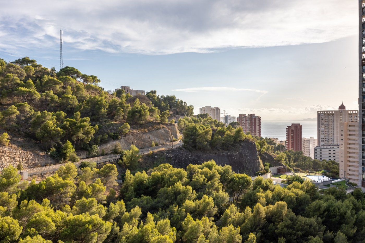 Exterior view of Flat for sale in Benidorm  with Swimming Pool, Furnished and Community pool