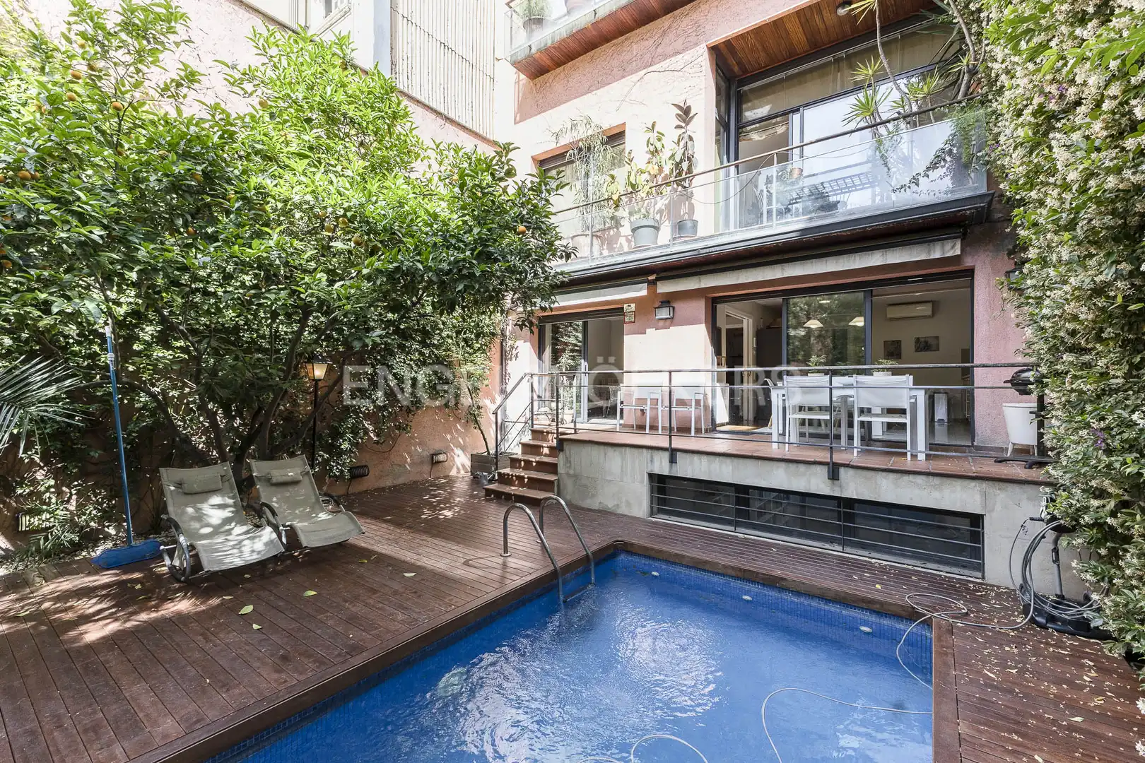 Exterior view of Houses for rent in Barcelona  with Air Conditioner, Heating and Private garden