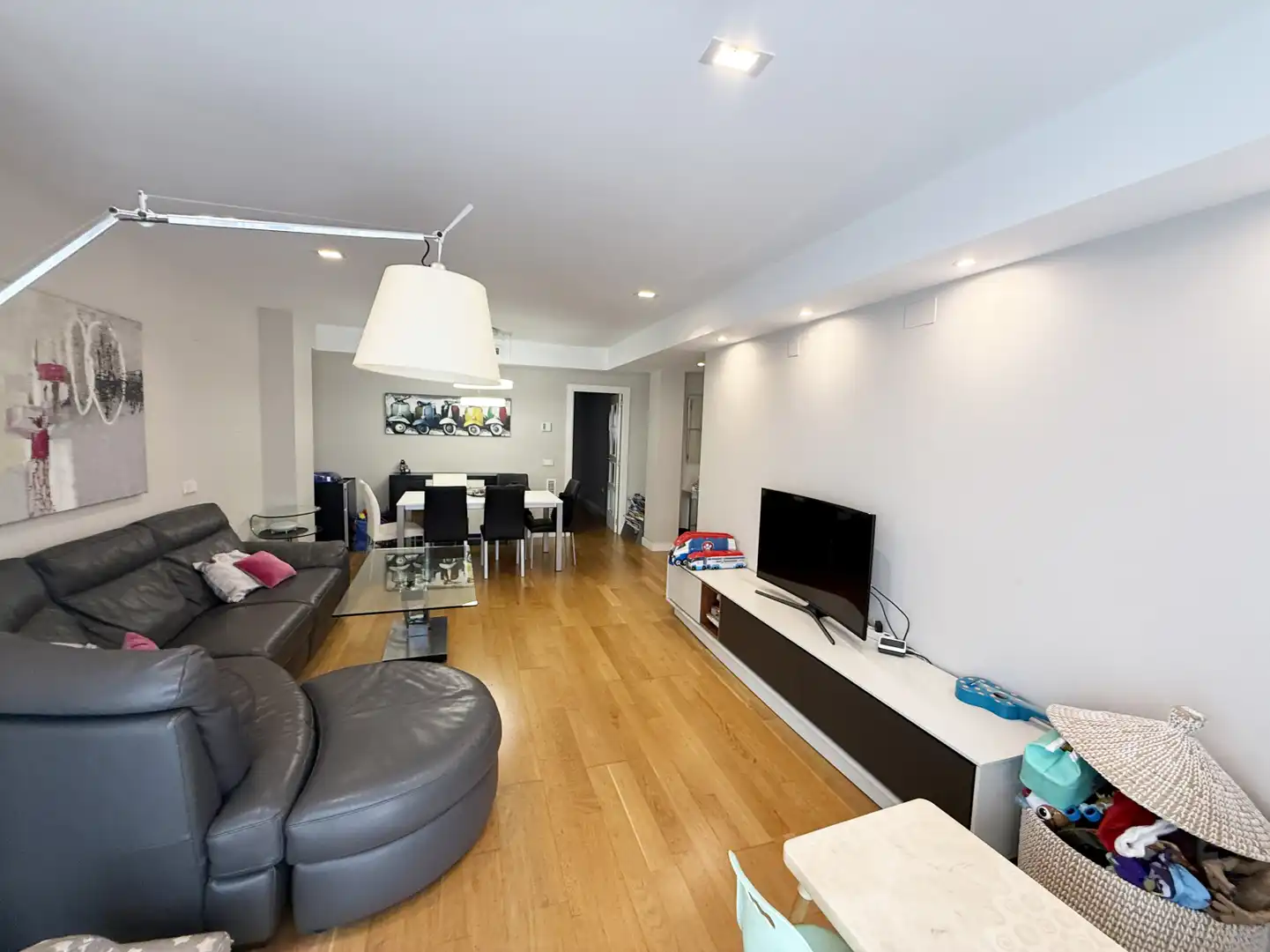 Sala de estar de Piso en venta en Alboraya con Aire acondicionado, Parquet y Trastero