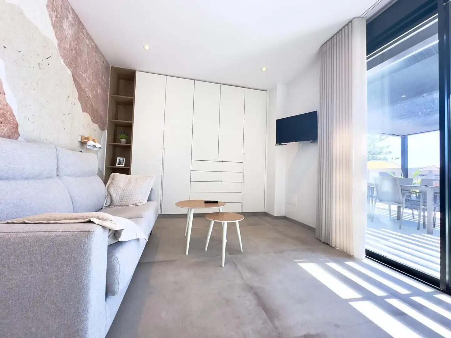Sala d'estar de Apartament en venda en San Pedro del Pinatar amb Aire condicionat, Terrassa i Traster