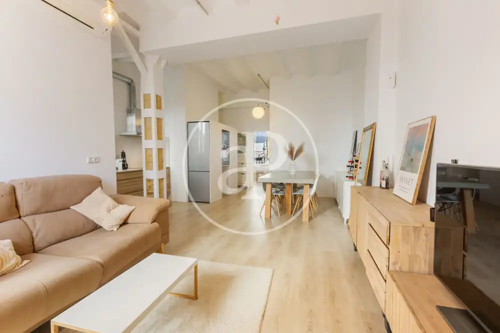 Wohnzimmer von Wohnung zum Verkauf in Valencia mit Klimaanlage, Heizung und Terrasse