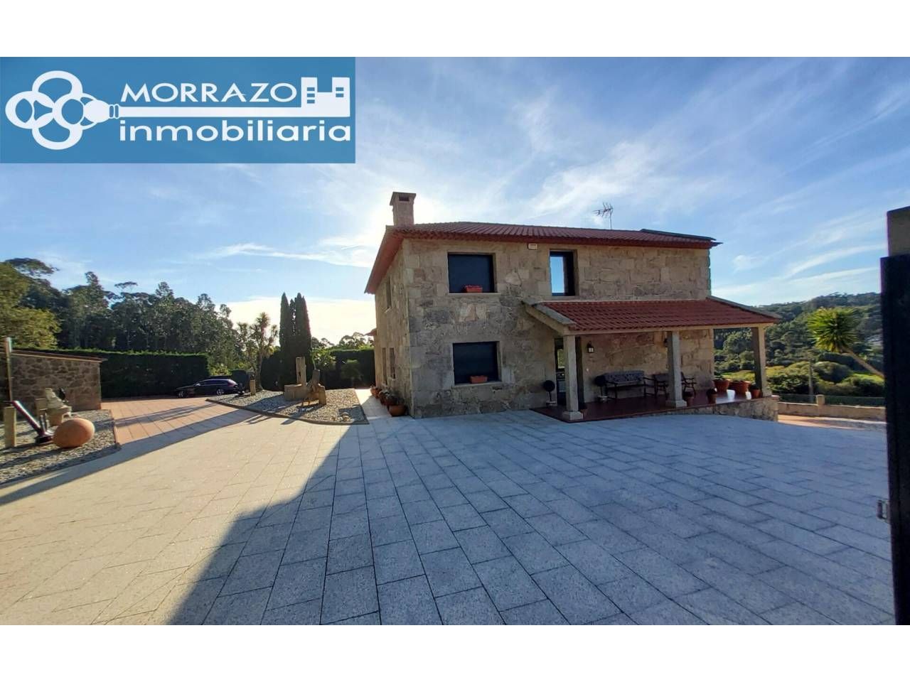 Vista exterior de Finca rústica en venda en Bueu amb Calefacció, Jardí privat i Terrassa