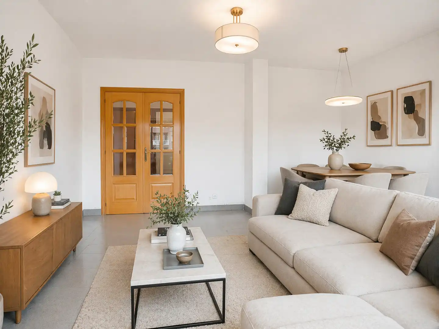Sala de estar de Piso en venta en Badalona con Balcón