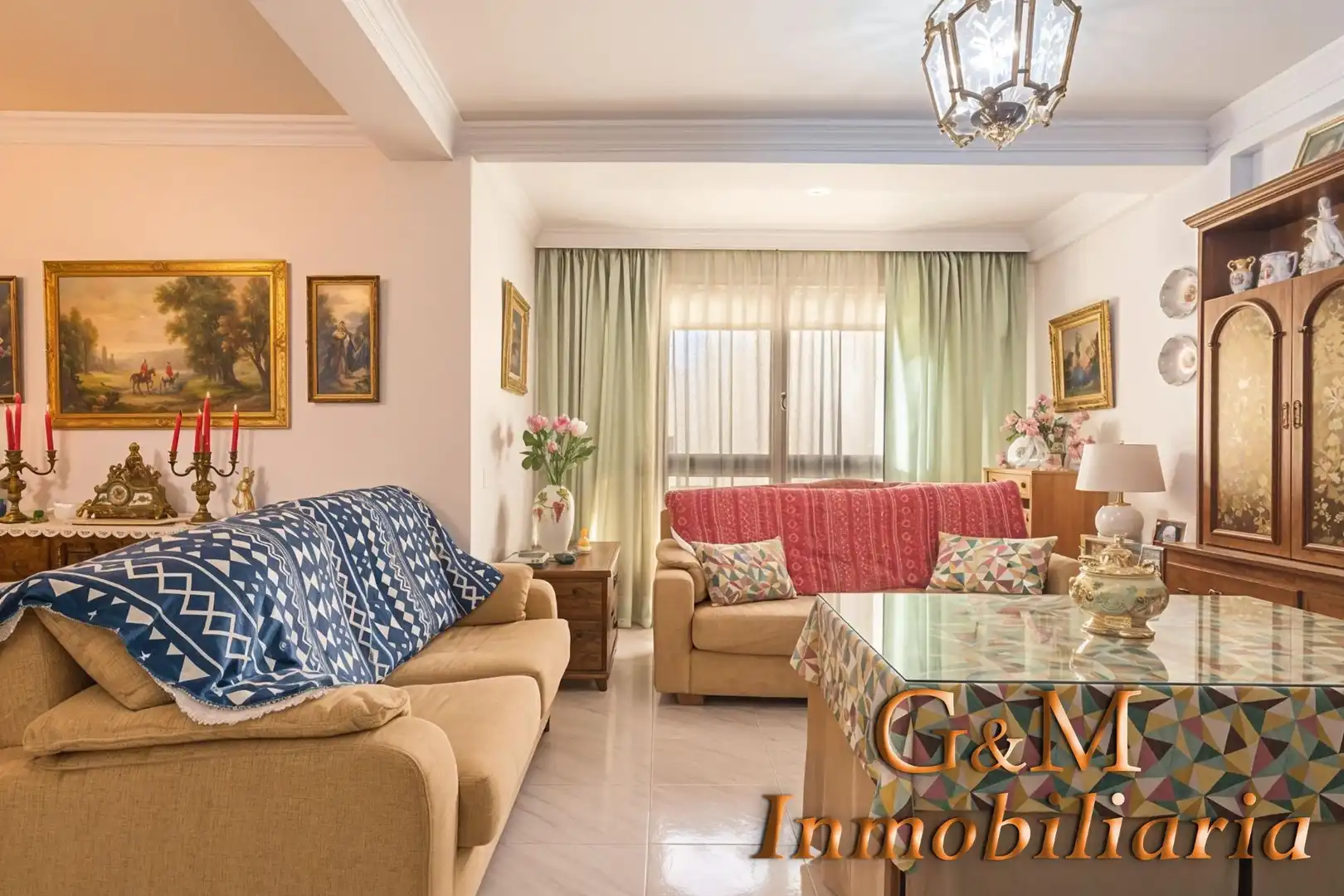 Wohnzimmer von Wohnung zum Verkauf in Málaga mit Klimaanlage