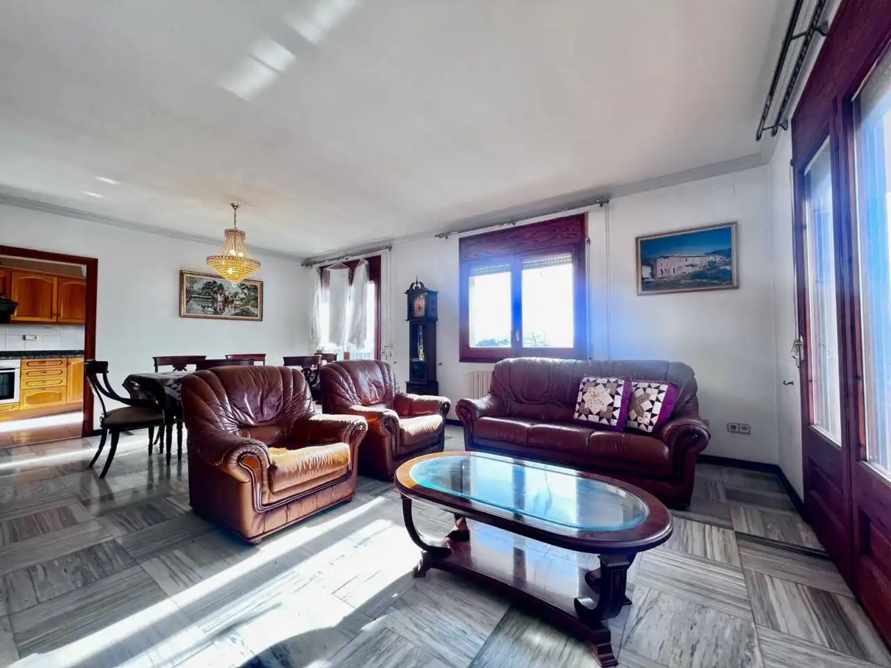Sala de estar de Casa o chalet de alquiler en Cervià de Ter con Aire acondicionado, Calefacción y Amueblado