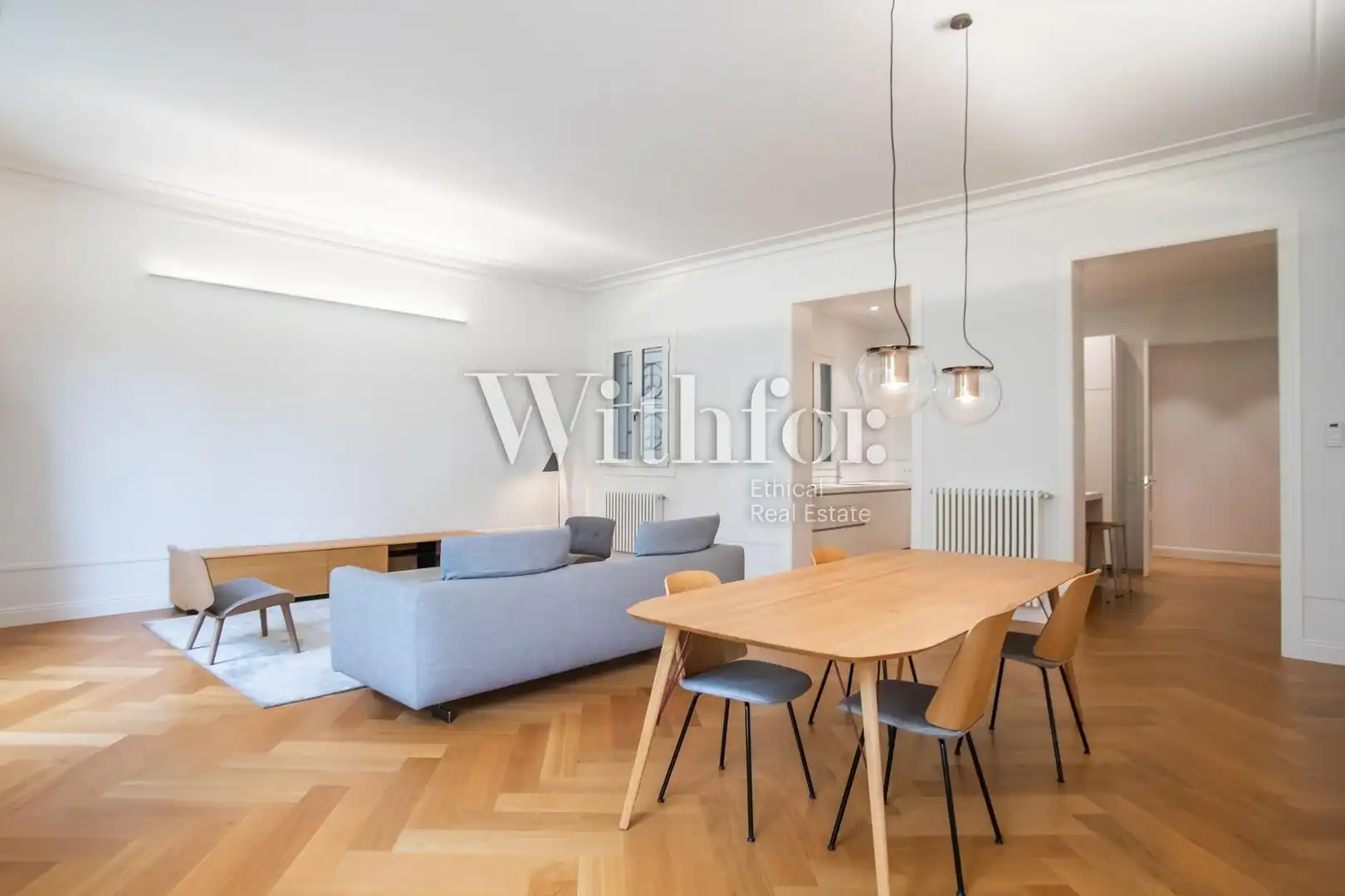 Living room of Flat for rent in Barcelona  with Air Conditioner, Heating and Terrace