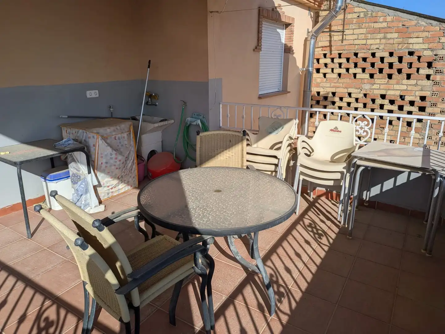 Terrace of Flat for rent in Alhendín  with Air Conditioner, Heating and Terrace