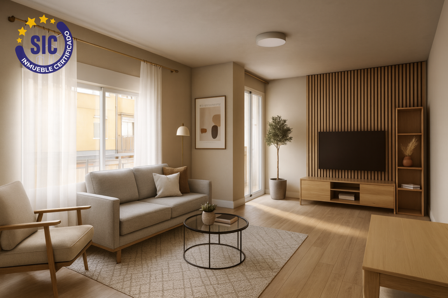 Sala de estar de Piso en venta en  Valencia Capital con Balcón