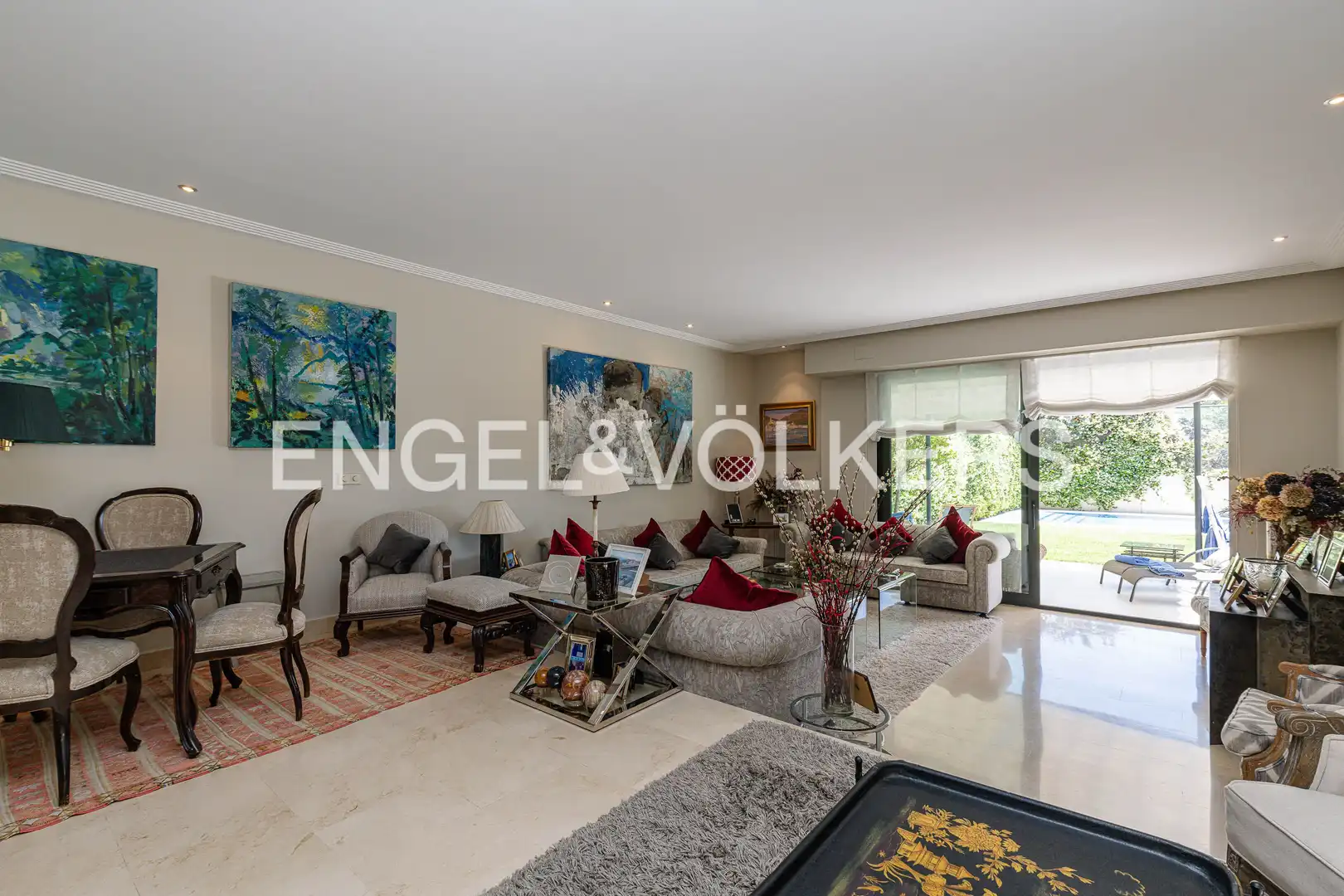 Sala de estar de Casa o chalet en venta en Madrid con Aire acondicionado, Calefacción y Jardín privado