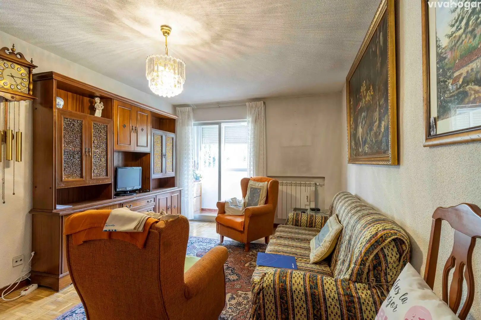 Sala d'estar de Pis en venda en  Madrid Capital amb Terrassa