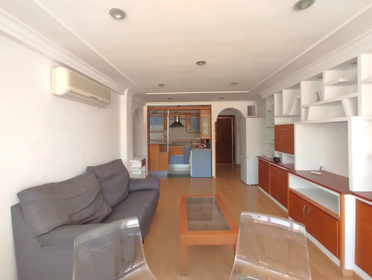 Wohnzimmer von Wohnung zur Miete in Málaga mit Klimaanlage, Möbliert und Waschmaschine