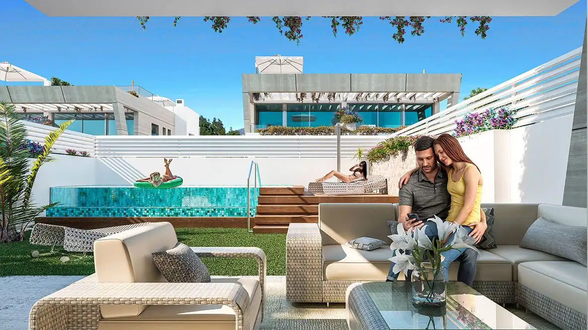 Terrassa de Casa o xalet en venda en Marbella amb Calefacció, Jardí privat i Terrassa