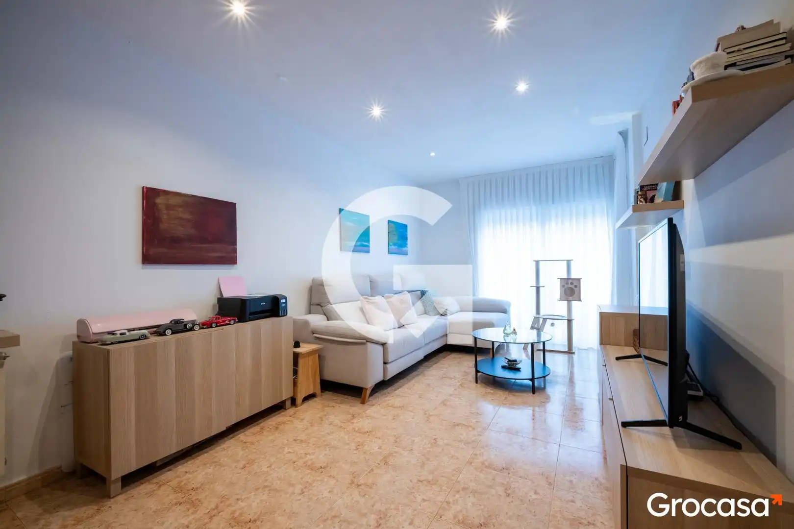 Sala de estar de Piso en venta en Mataró con Aire acondicionado, Calefacción y Trastero