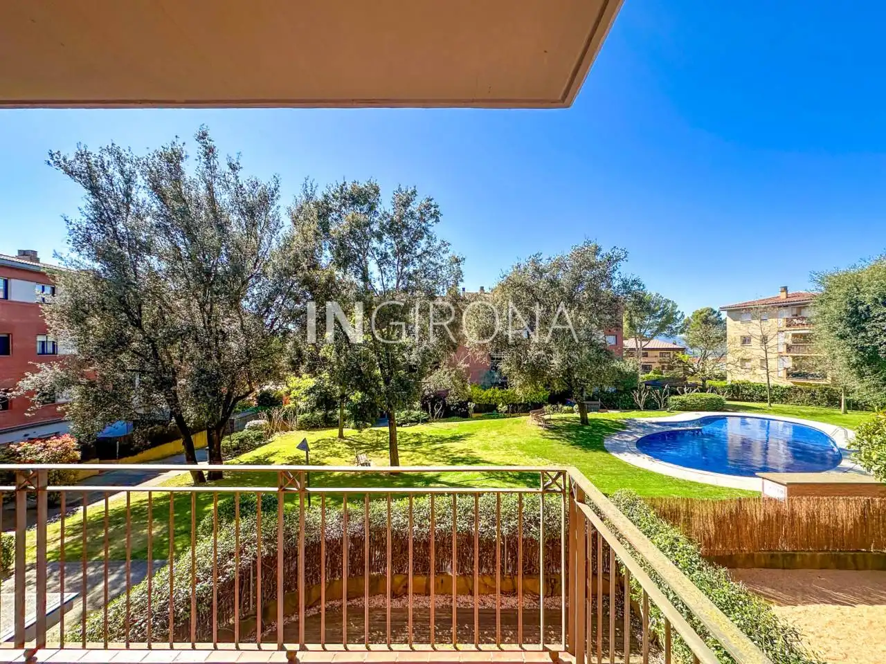 Garten von Wohnung zum Verkauf in Girona Capital mit Heizung, Terrasse und Balkon