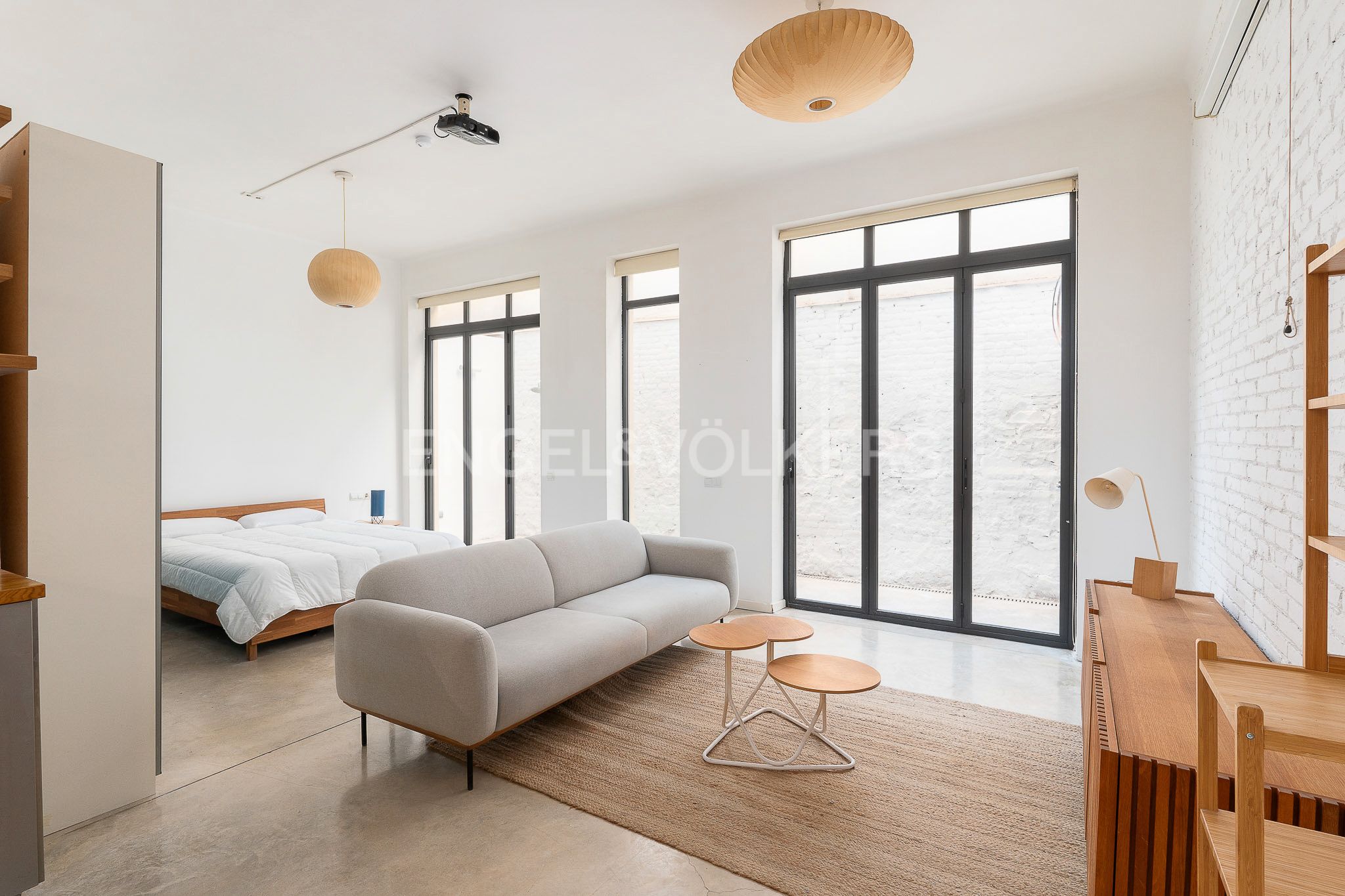 Sala d'estar de Apartament en venda en  Barcelona Capital amb Calefacció, Terrassa i Moblat