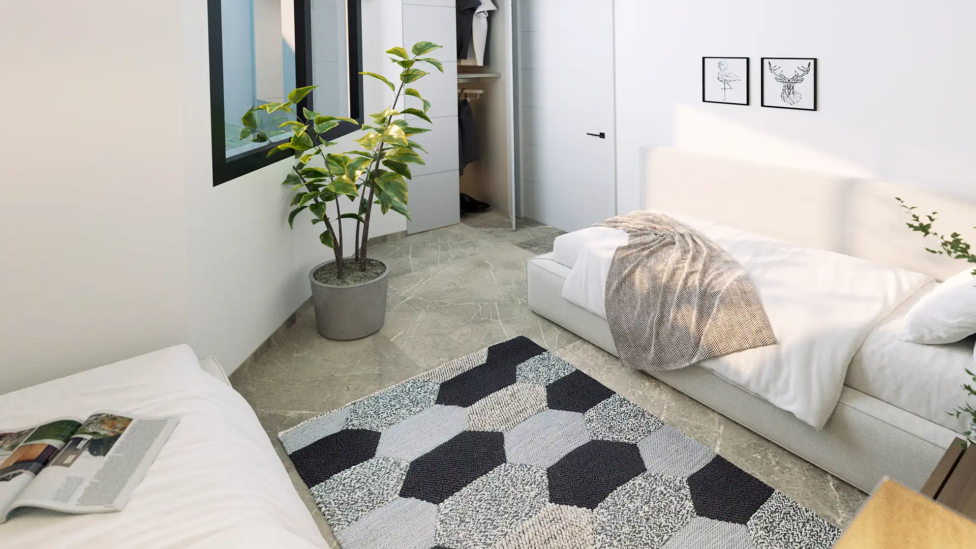 Bedroom of Flat for sale in Torrevieja  with Air Conditioner, Heating and Private garden