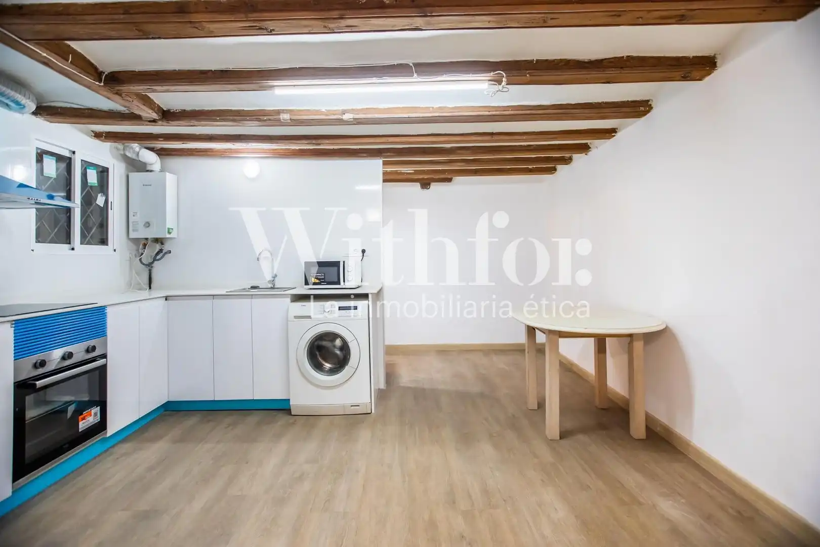 Cocina de Planta baja en venta en Barcelona con Aire acondicionado, Parquet y Balcón