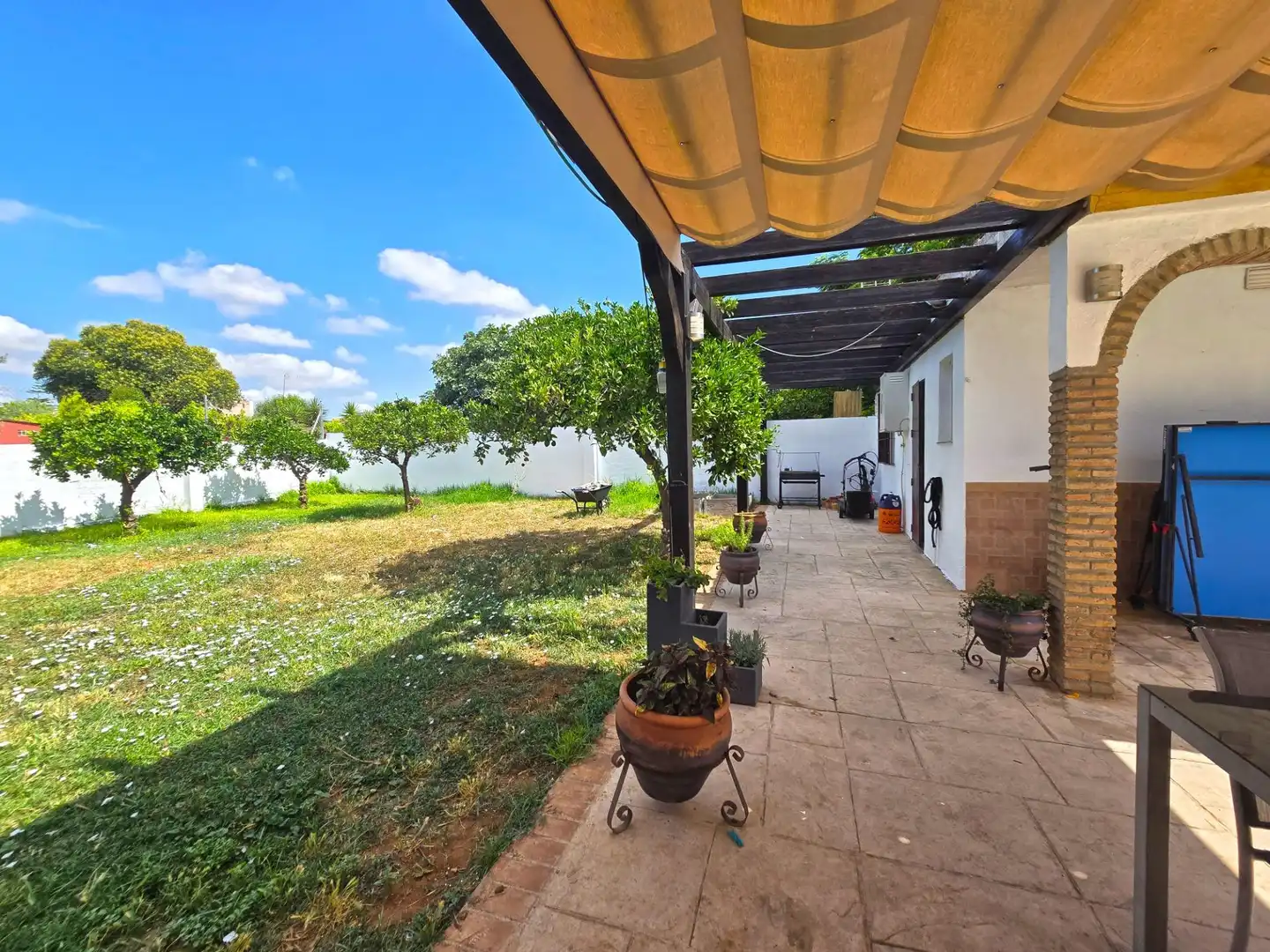 Terraza de Casa o chalet en venta en Mairena del Aljarafe con Jardín privado y Piscina