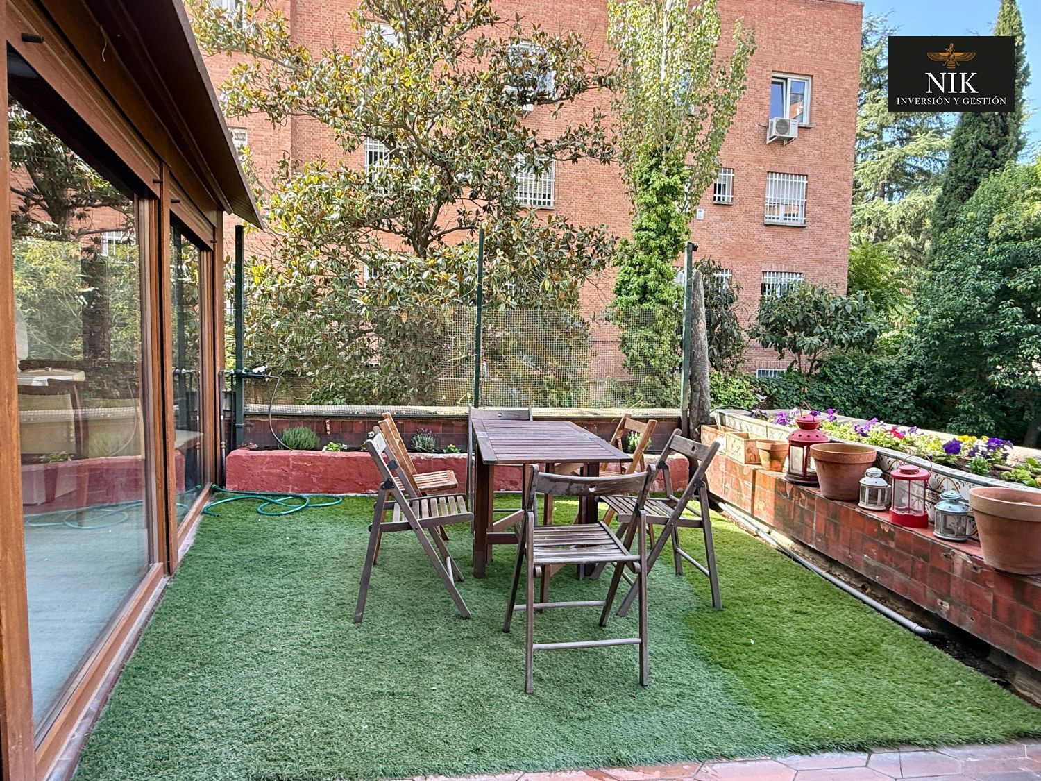Terrace of Flat to rent in  Madrid Capital  with Air Conditioner, Heating and Terrace