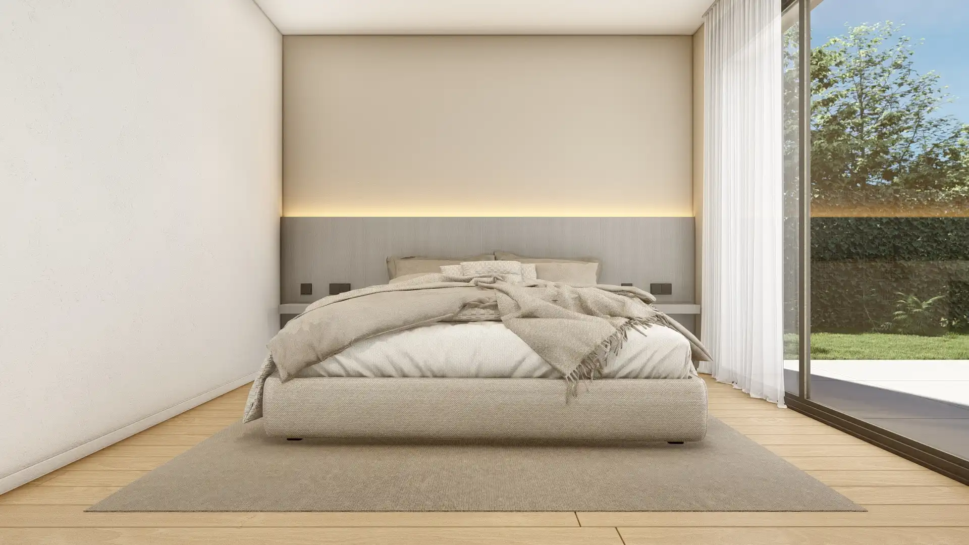 Bedroom of Houses for sale in Caldes de Malavella  with Air Conditioner, Private garden and Parquet flooring