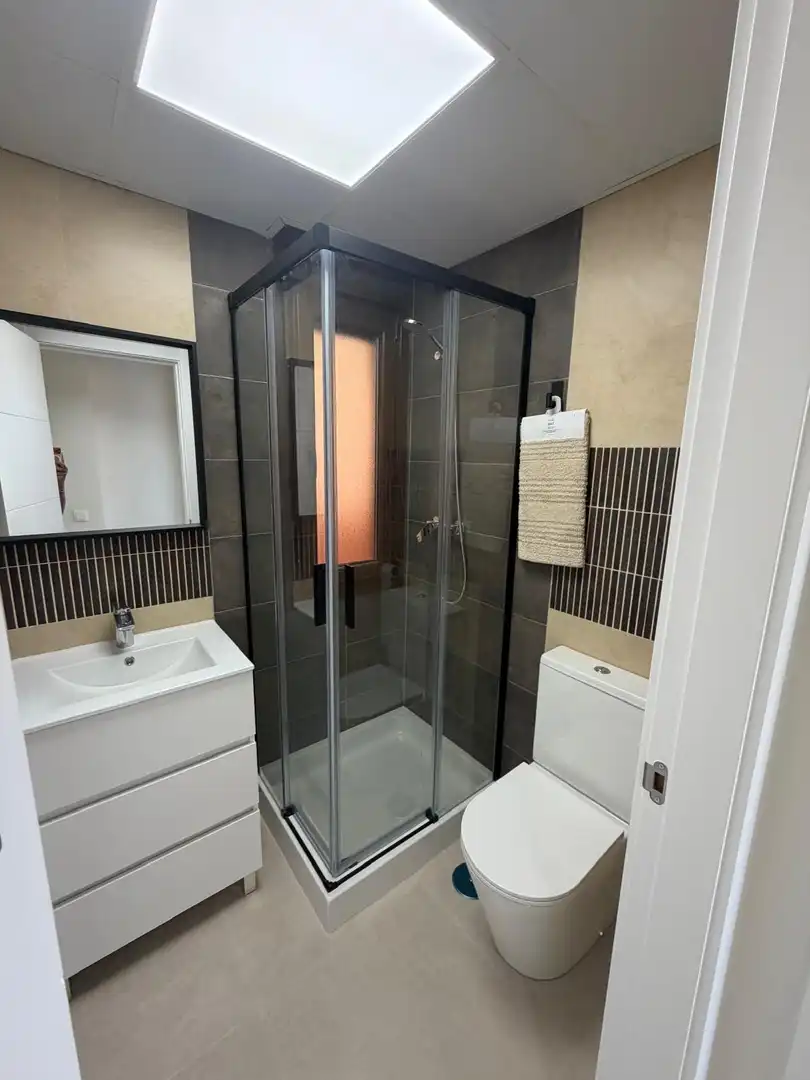Bathroom of Flat for rent in Los Alcázares  with Heating, Terrace and Furnished