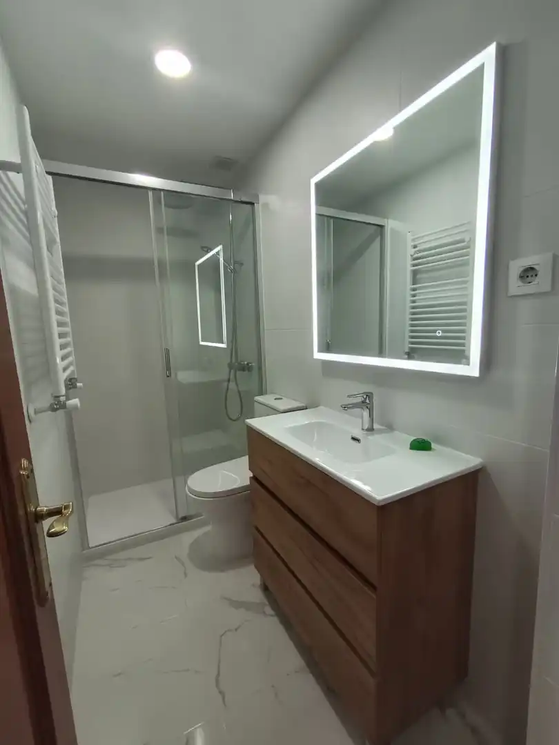 Bathroom of Flat for rent in Madrid  with Heating, Terrace and Oven