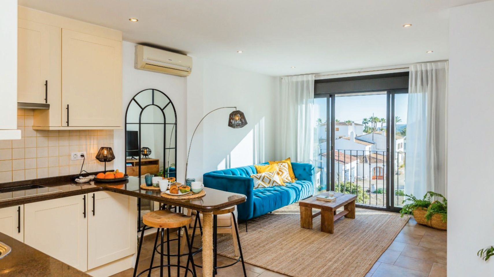 Sala d'estar de Pis en venda en Benitachell / El Poble Nou de Benitatxell amb Aire condicionat, Calefacció i Traster