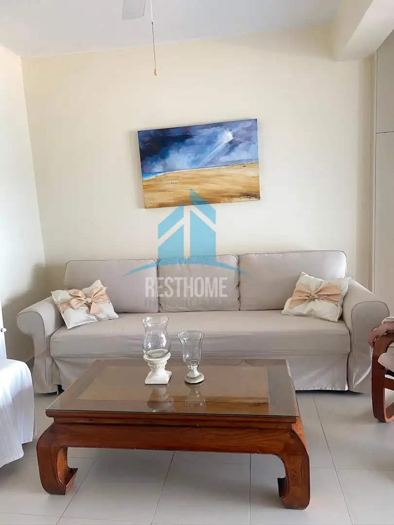 Sala de estar de Apartamento de alquiler en Cullera con Aire acondicionado, Calefacción y Terraza