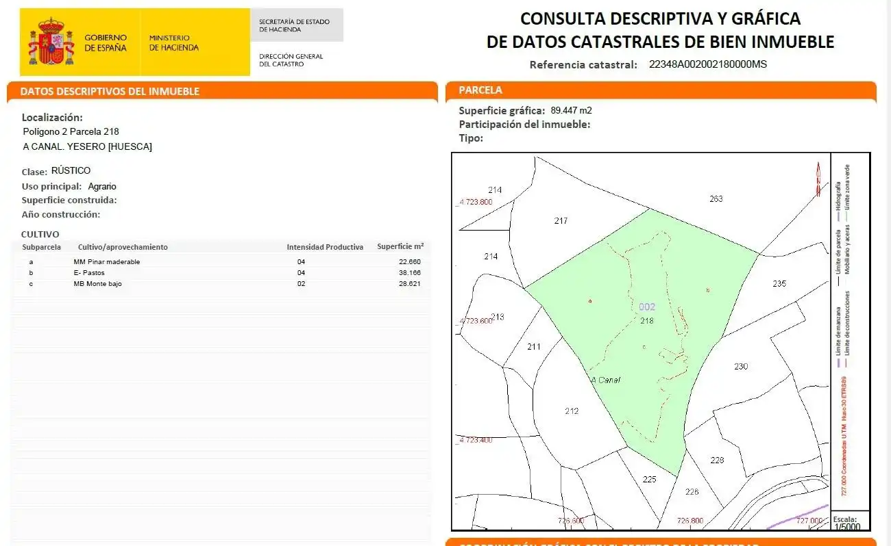 Terreno en venta en Yésero