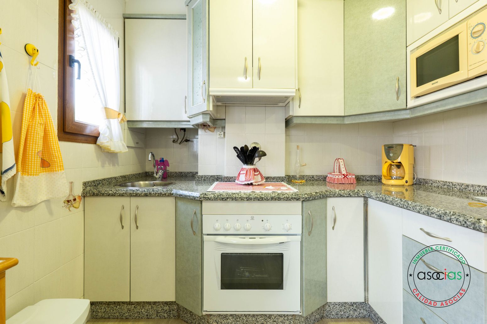 Kitchen of Flat for sale in Gijón   with Heating and Parquet flooring