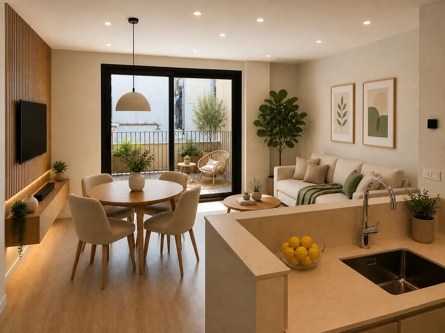 Neubau-Wohnung mit Terrasse zum Verkauf in Carrer de Foment 3