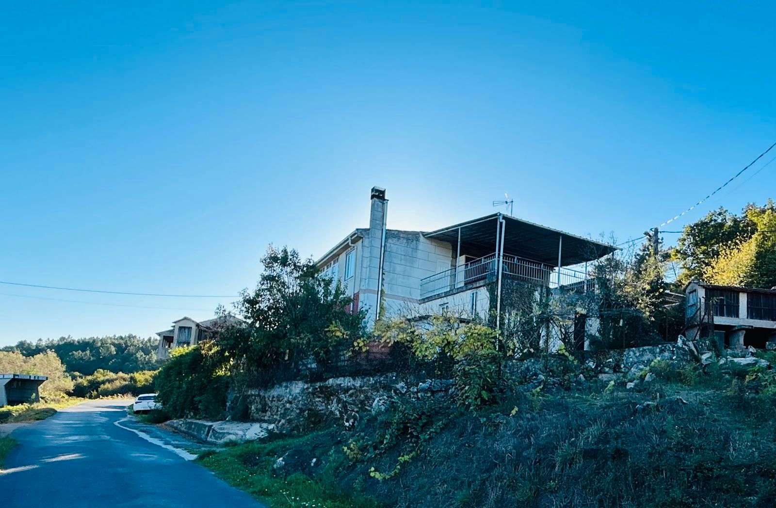 Vista exterior de Casa o xalet en venda en Maside amb Calefacció, Jardí privat i Terrassa