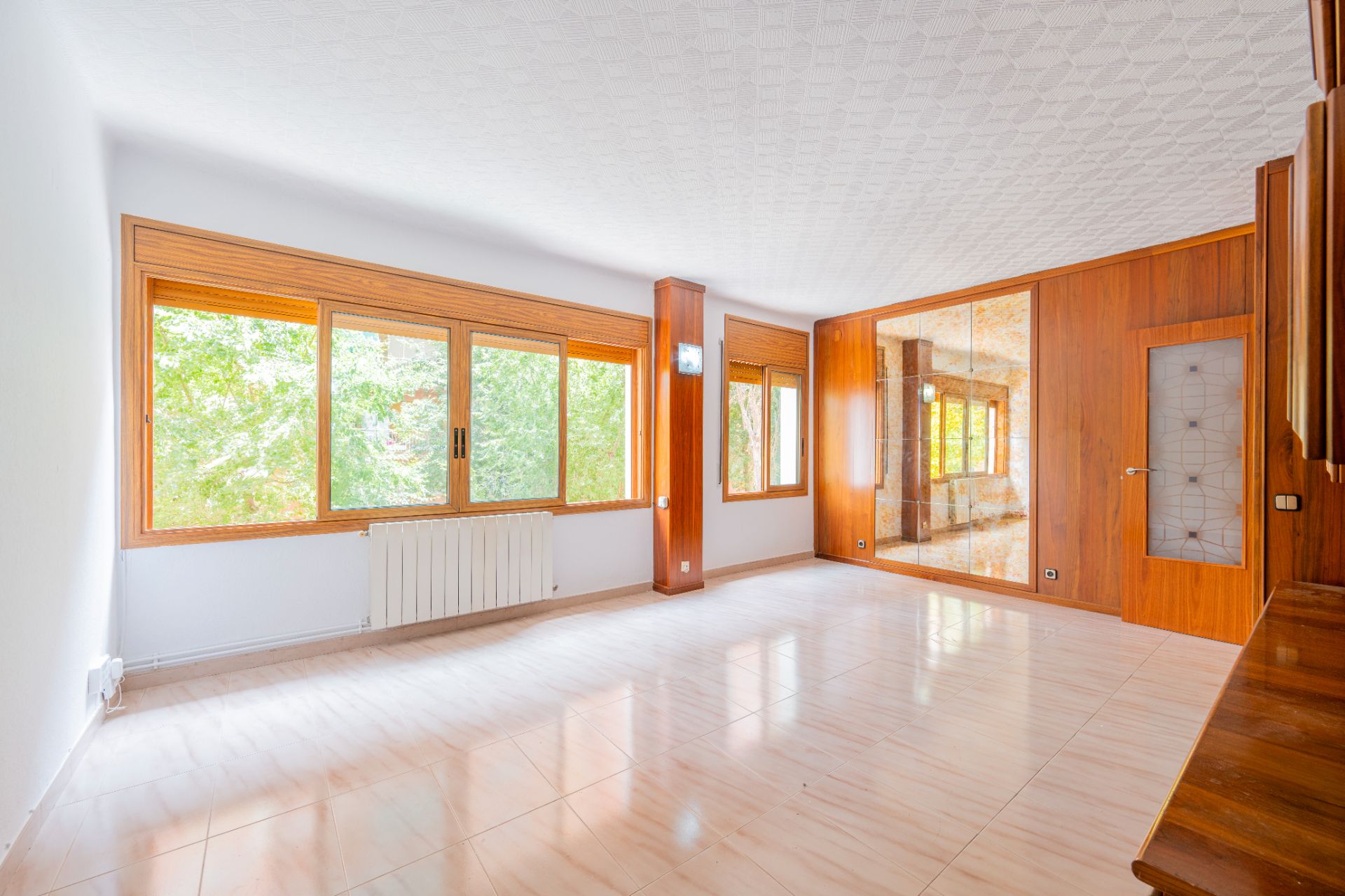 Sala d'estar de Pis en venda en  Barcelona Capital amb Aire condicionat, Calefacció i Parquet