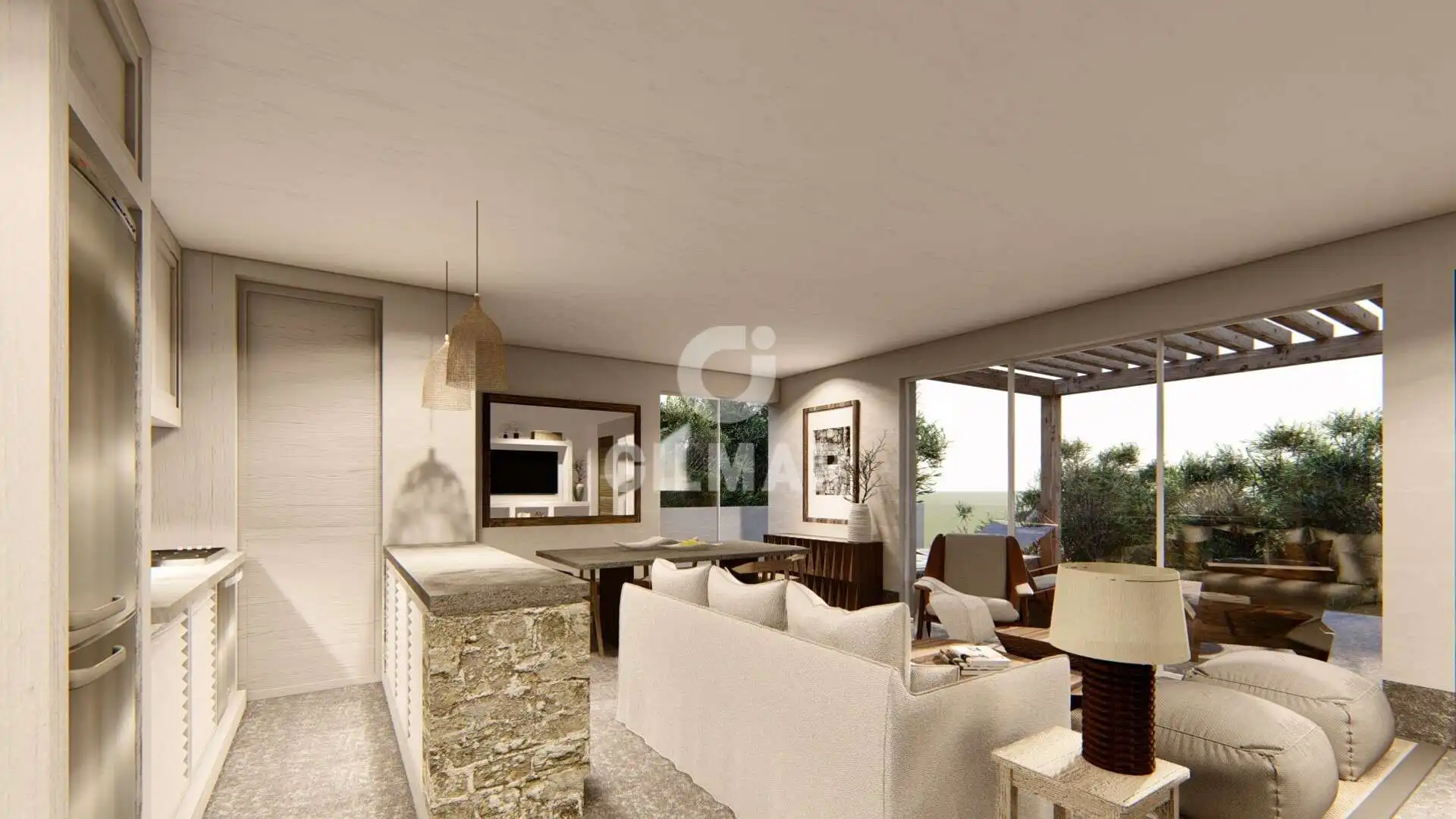 Living room of Flat for sale in Tarifa  with Heating, Private garden and Swimming Pool