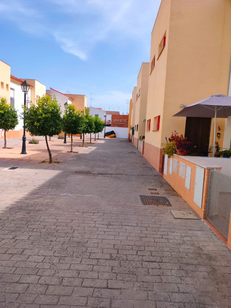 Exterior view of Single-family semi-detached for sale in Aznalcázar  with Air Conditioner, Furnished and Balcony