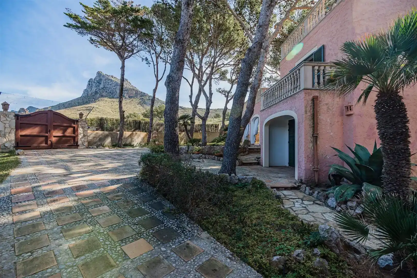 Jardí de Casa o xalet de lloguer en Pollença amb Aire condicionat, Jardí privat i Piscina