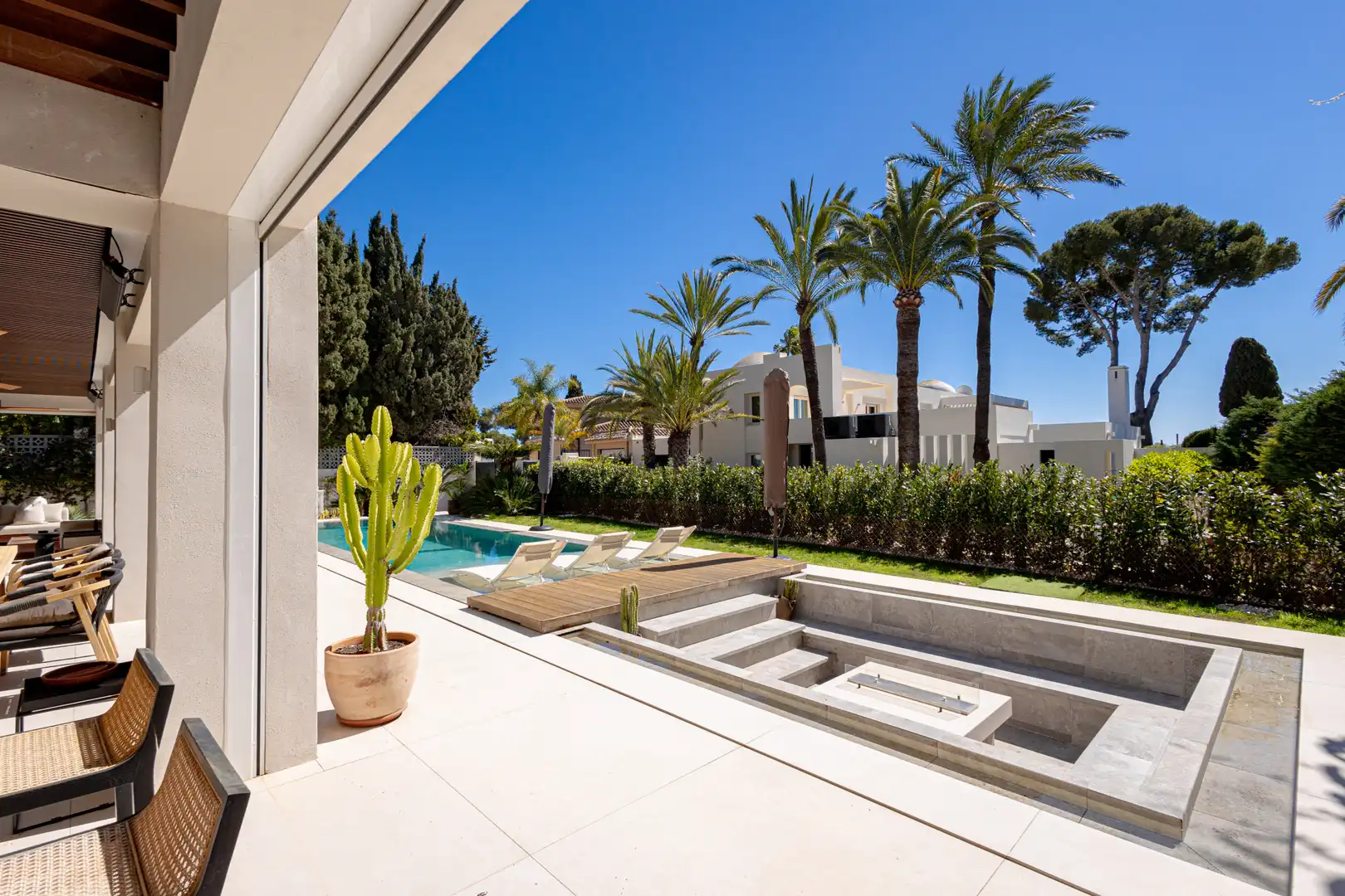 Terrassa de Casa o xalet de lloguer en Marbella amb Calefacció, Jardí privat i Terrassa