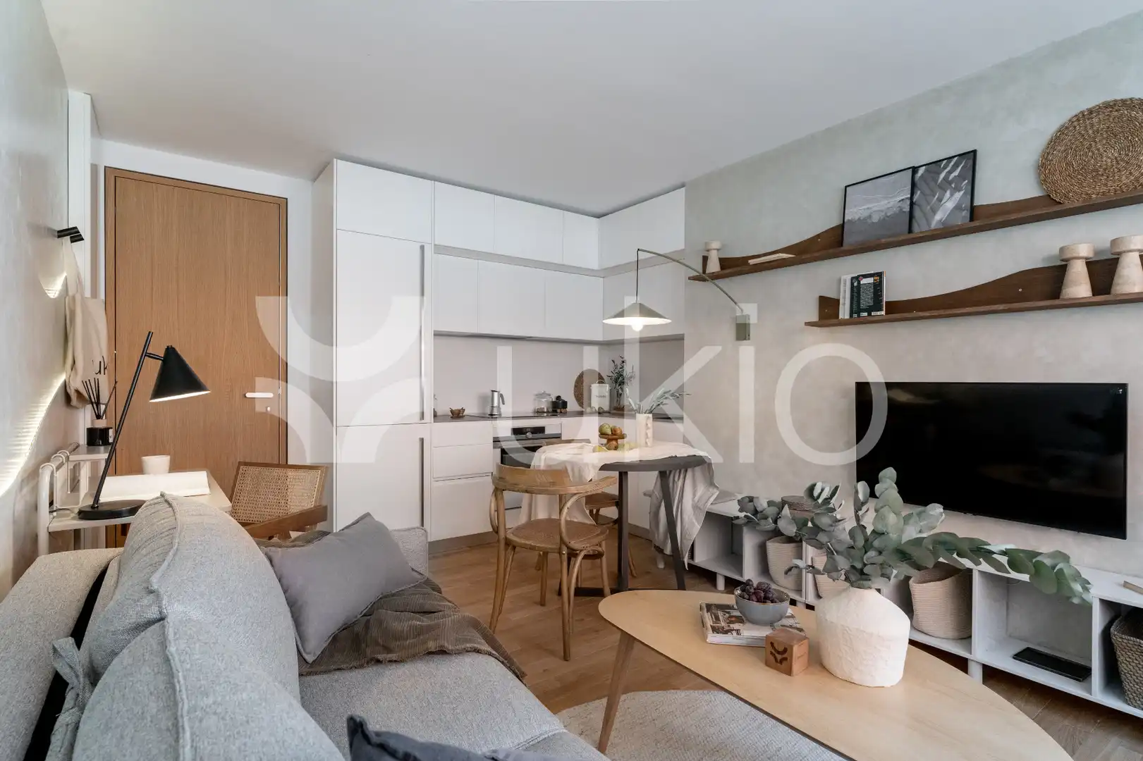 Sala d'estar de Apartament de lloguer en Madrid amb Aire condicionat, Calefacció i Moblat