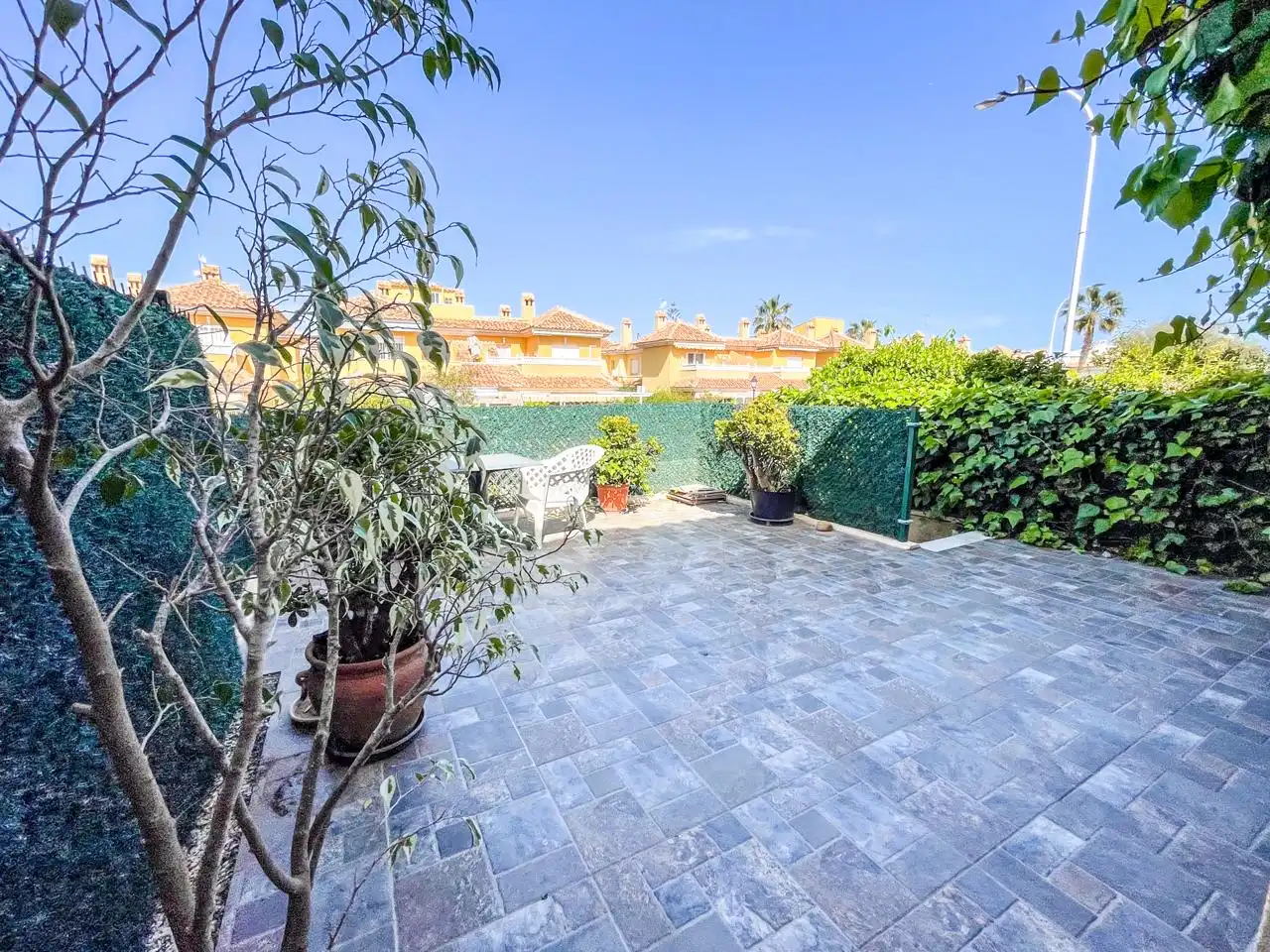Terraza de Casa adosada en venta en Santa Pola con Jardín privado, Terraza y Piscina