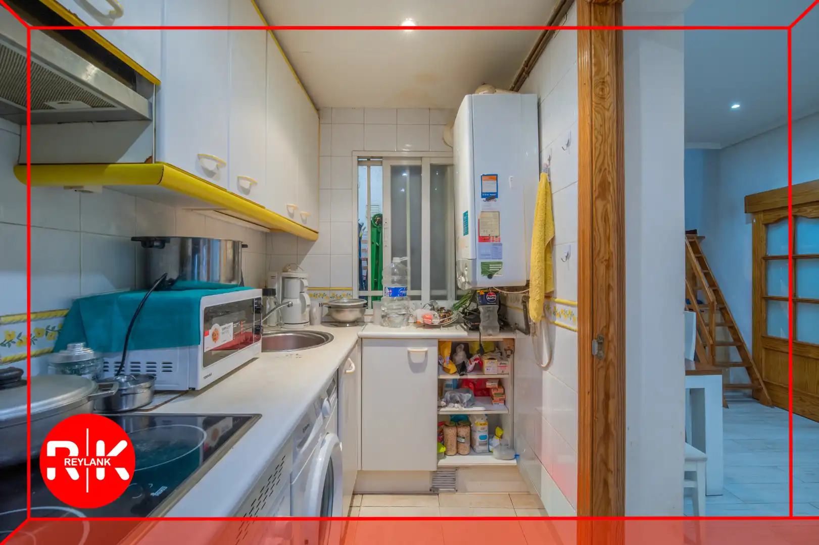 Kitchen of Flat for sale in Madrid  with Heating, Washing machine and Microwave