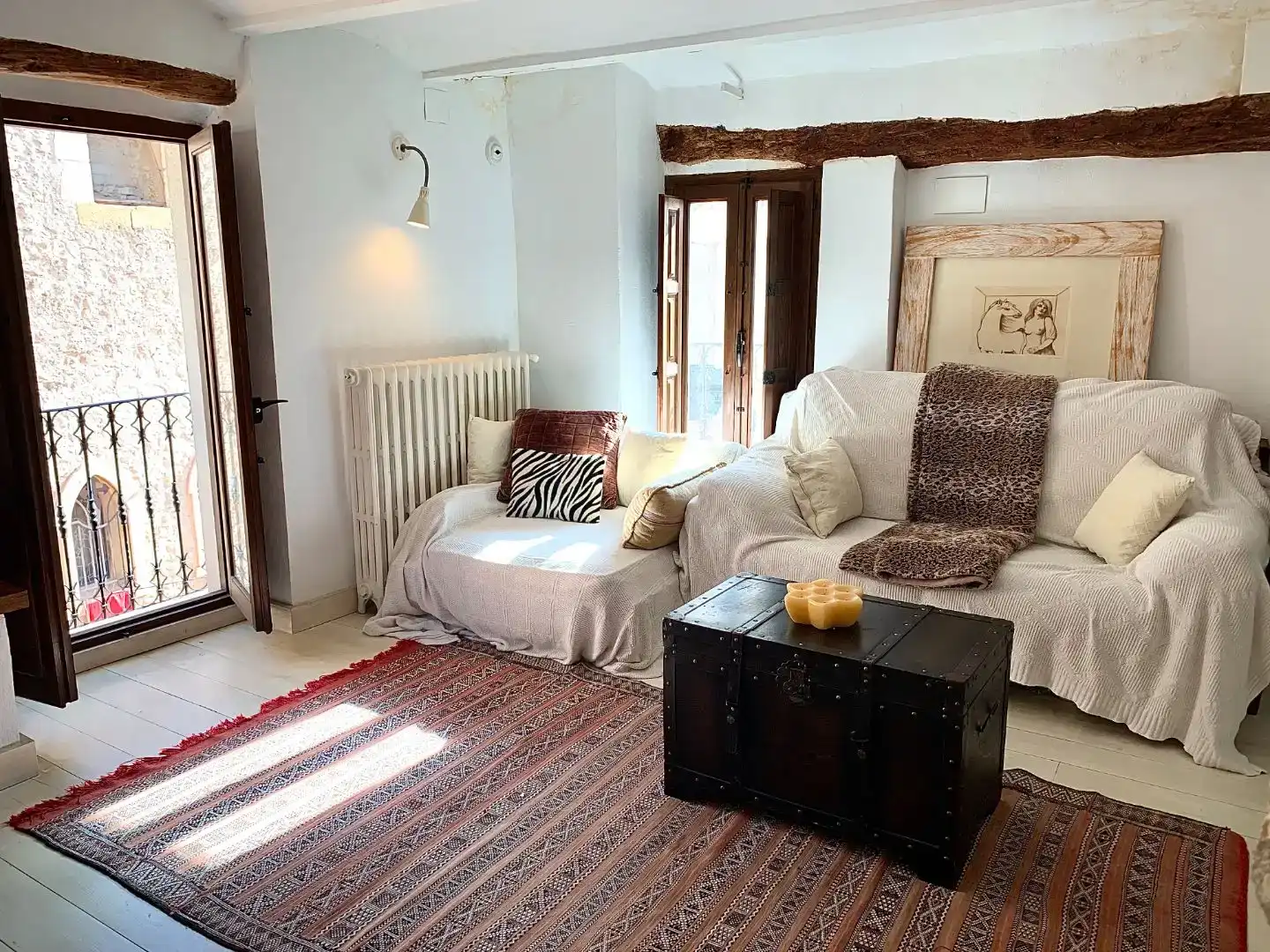 Sala d'estar de Casa adosada en venda en Onil amb Balcó