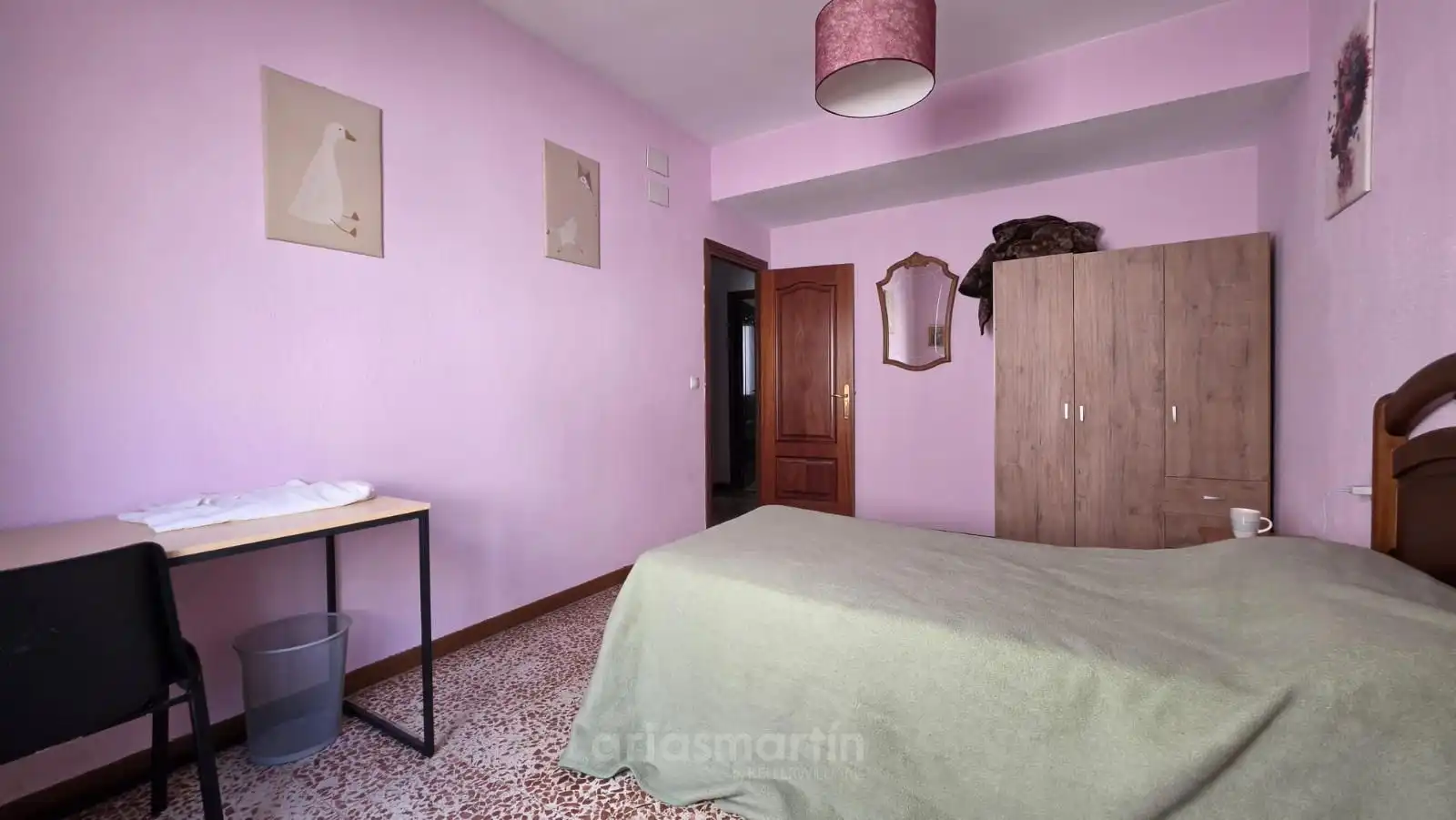 Schlafzimmer von Wohnung zur untervermieten in Salamanca mit Heizung, Terrasse und Möbliert