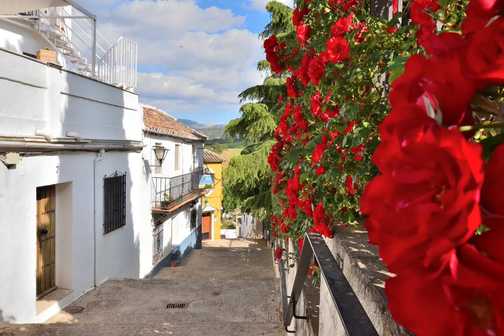 Vista exterior de Casa adosada en venta en Ronda con Terraza y Balcón