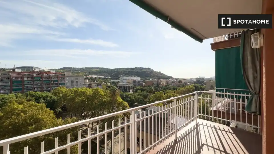 Bedroom of Apartments for share in Barcelona  with Air Conditioner, Terrace and Furnished